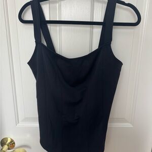 Good American Black thong body suit